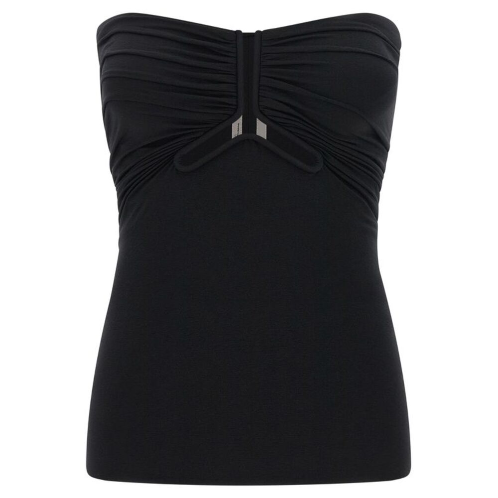 Rick Owens Black Nylon Tank Women's Tops